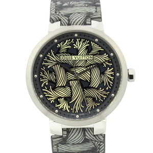 Louis Vuitton Tambour Damier Monogram Leather Gray